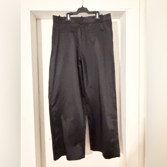 NWT ZARA satin pleated wide leg pants - Large - Picture 6 of 10